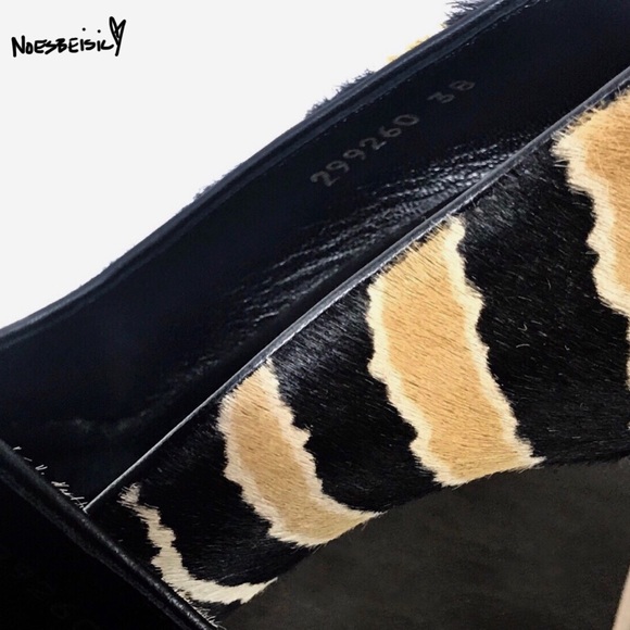 🚫SOLD•E🅱️🅰️Y🚫 GUCCI Tiger Platform Heels TPI - Picture 5 of 7